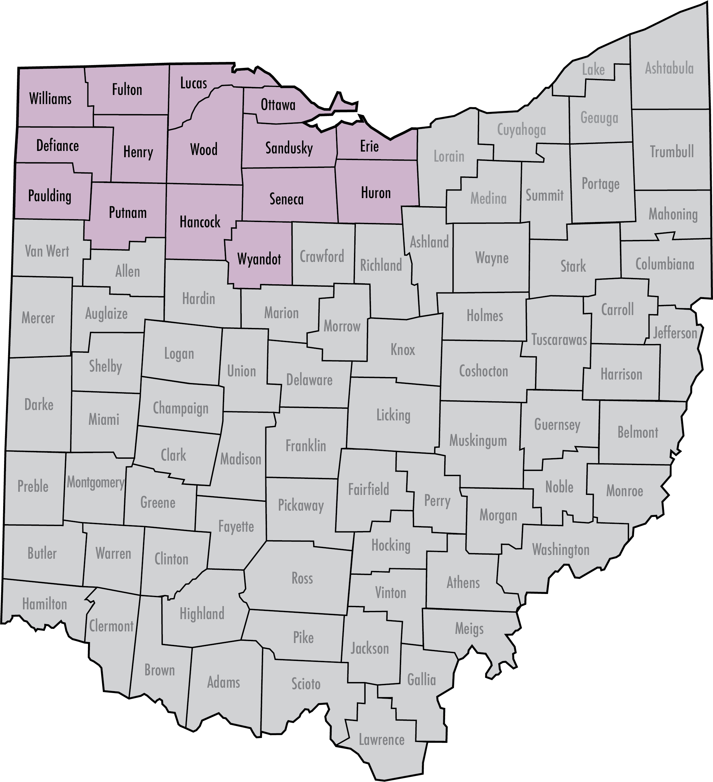 Northwest Region Map